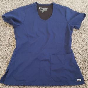 XS Grey's Anatomy Navy Scrub Top